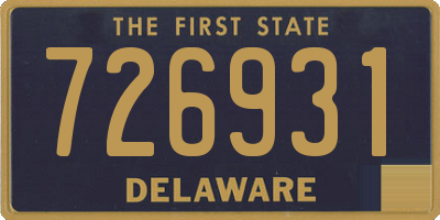 DE license plate 726931