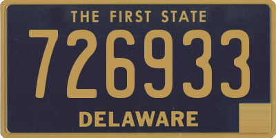 DE license plate 726933