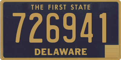 DE license plate 726941