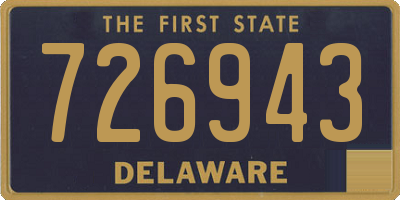 DE license plate 726943