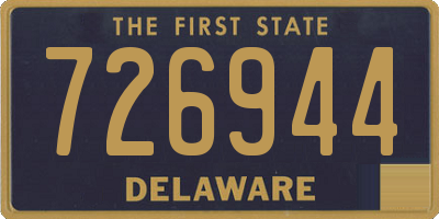 DE license plate 726944