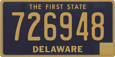 DE license plate 726948