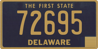 DE license plate 72695