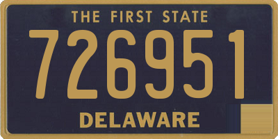 DE license plate 726951