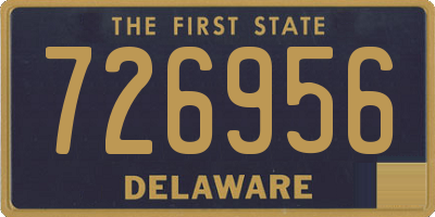 DE license plate 726956