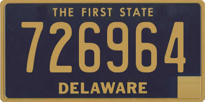 DE license plate 726964