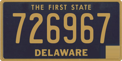 DE license plate 726967