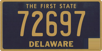 DE license plate 72697