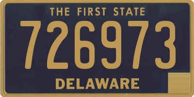 DE license plate 726973