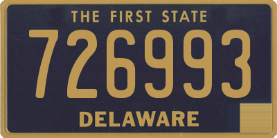 DE license plate 726993