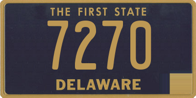 DE license plate 7270