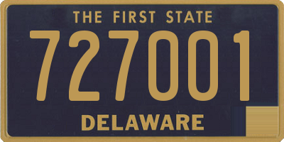 DE license plate 727001