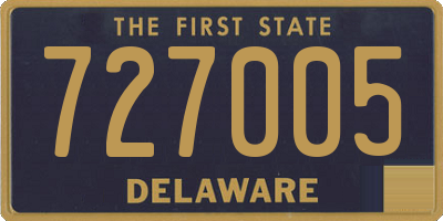DE license plate 727005