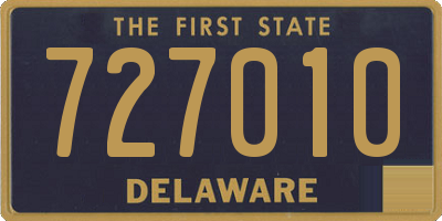 DE license plate 727010