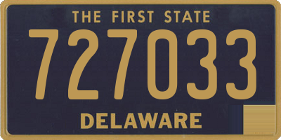 DE license plate 727033
