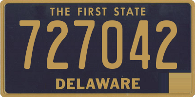 DE license plate 727042