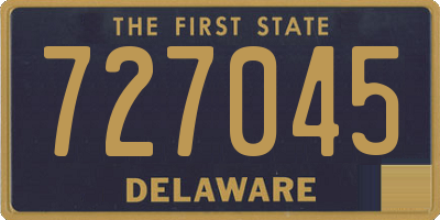 DE license plate 727045