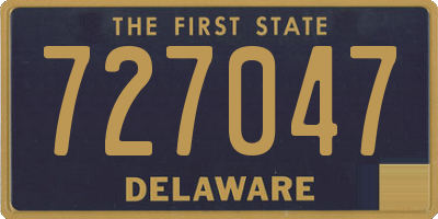 DE license plate 727047