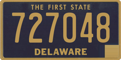 DE license plate 727048