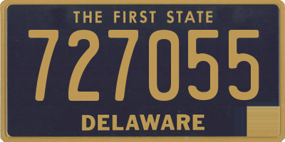 DE license plate 727055