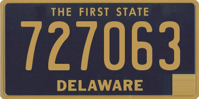 DE license plate 727063