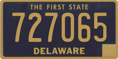 DE license plate 727065