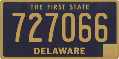DE license plate 727066