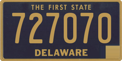 DE license plate 727070