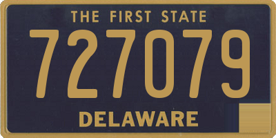 DE license plate 727079