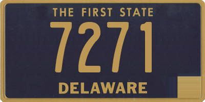 DE license plate 7271