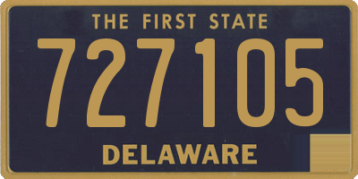 DE license plate 727105