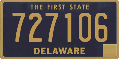 DE license plate 727106