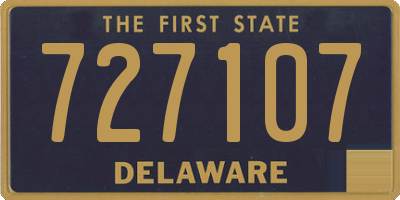 DE license plate 727107