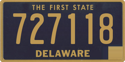 DE license plate 727118