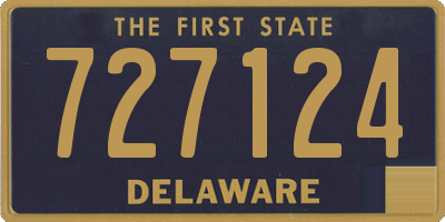 DE license plate 727124