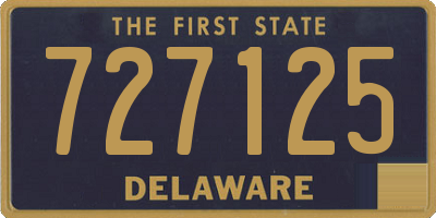 DE license plate 727125
