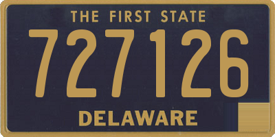 DE license plate 727126