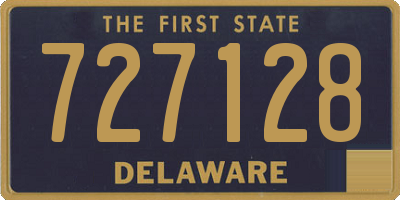 DE license plate 727128