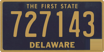 DE license plate 727143