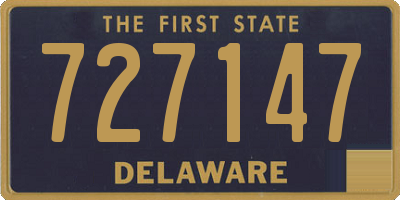 DE license plate 727147