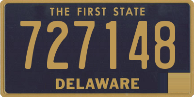 DE license plate 727148