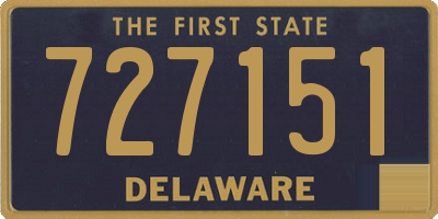 DE license plate 727151