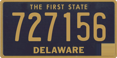 DE license plate 727156