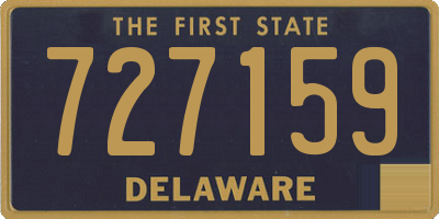 DE license plate 727159