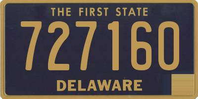 DE license plate 727160