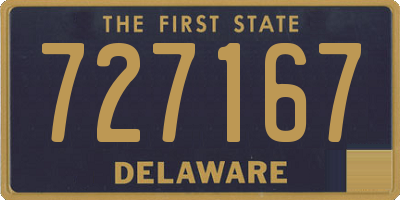 DE license plate 727167