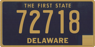 DE license plate 72718