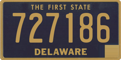 DE license plate 727186