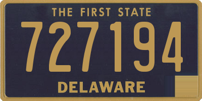 DE license plate 727194