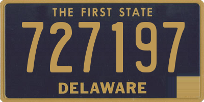 DE license plate 727197
